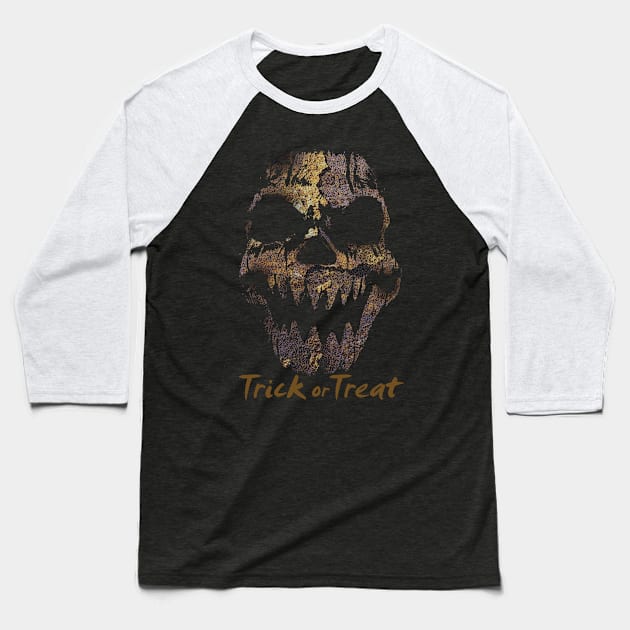 Trick or Treat Baseball T-Shirt by KewaleeTee